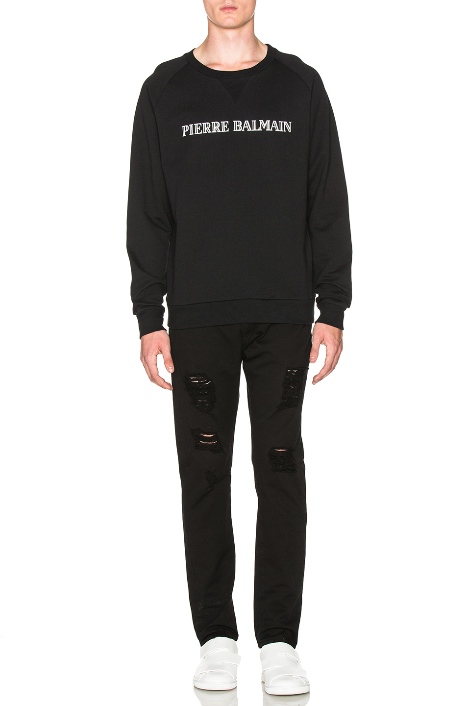 image 5 of pierre balmain sweatshirt in black
