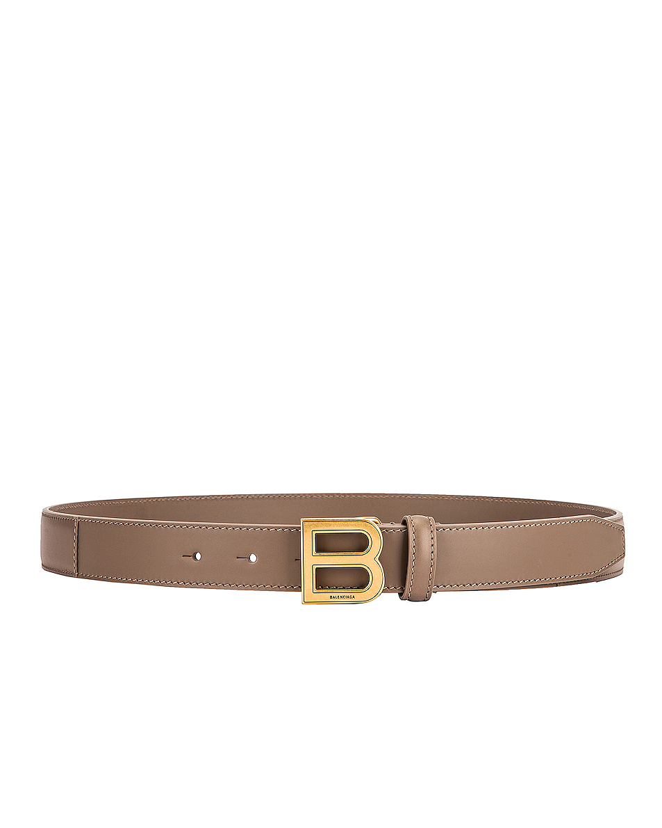 balenciaga hourglass 腰带 – mink grey | fwrd
