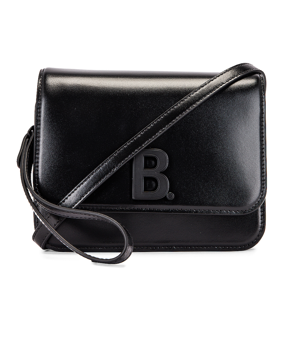 image 1 of balenciaga small b bag in black