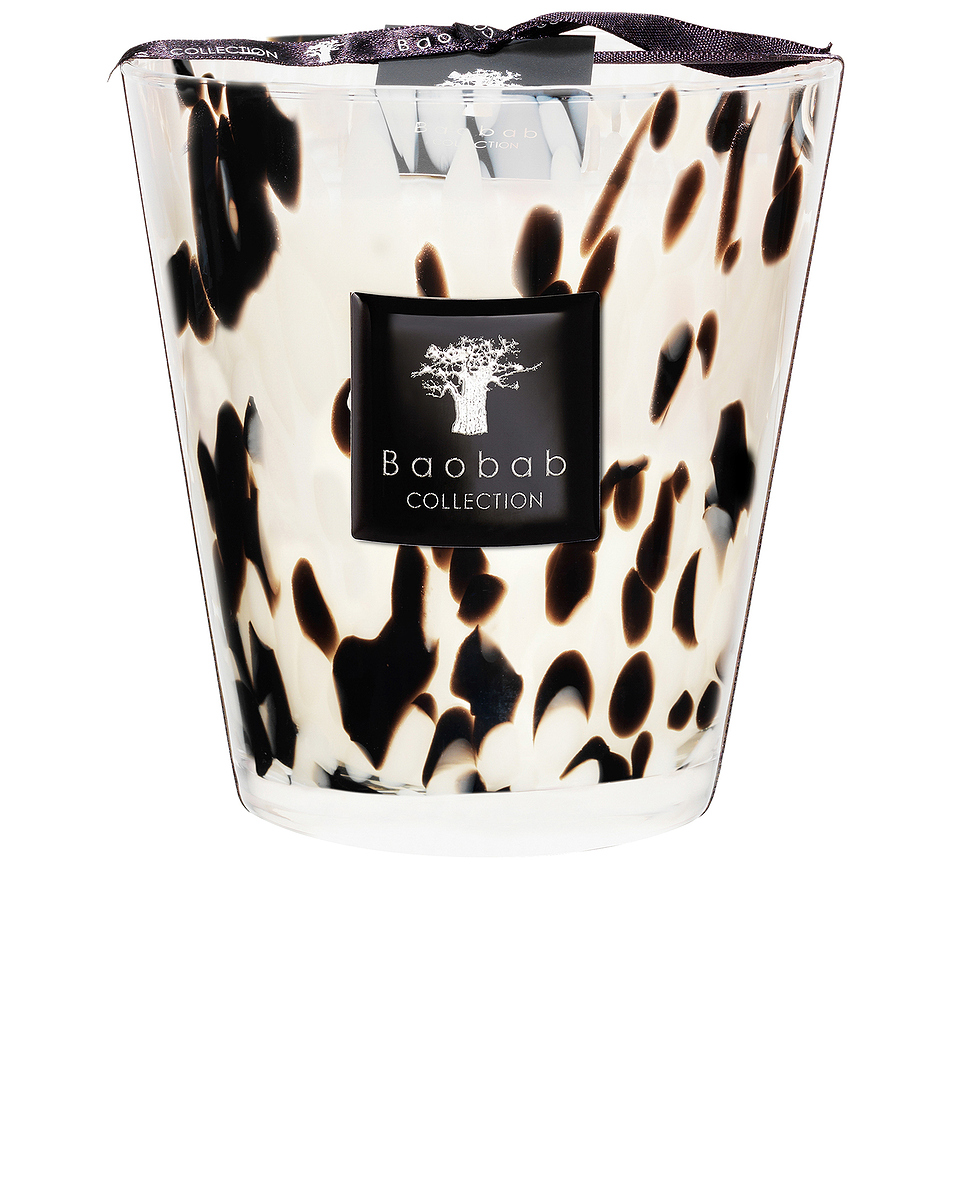 image 1 of baobab collection pearls candle in black