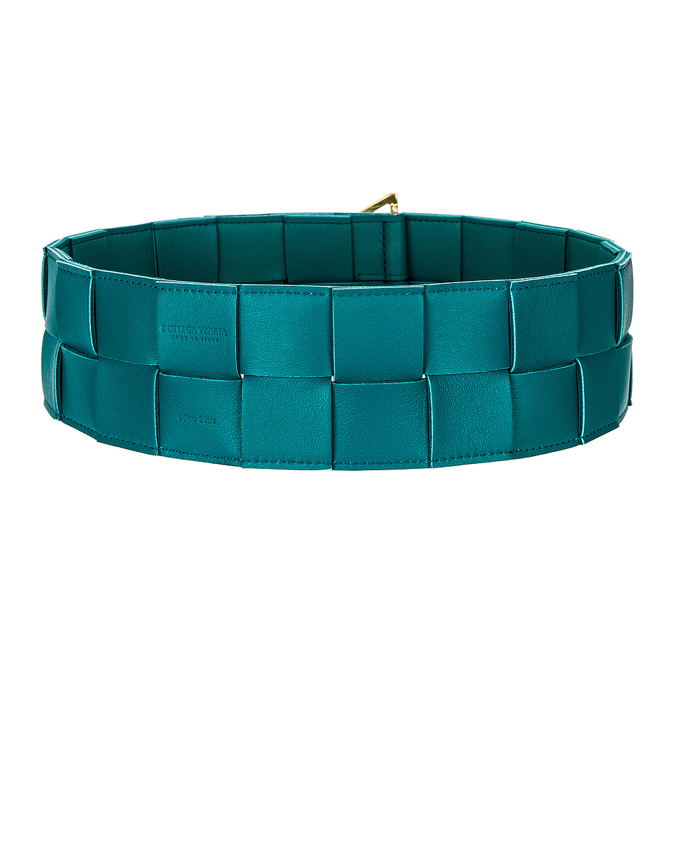 bottega veneta 腰带 – mallard & gold | fwrd