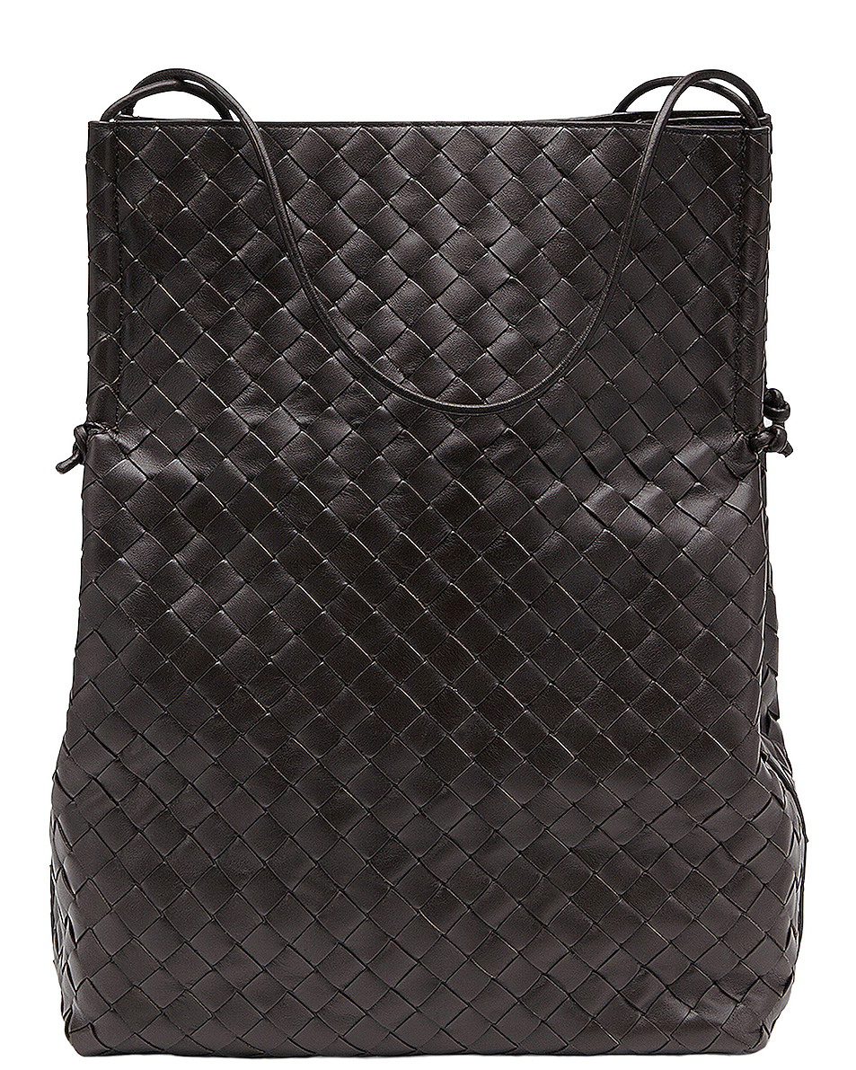 of bottega veneta medium intrecciato tote in fondente & gold