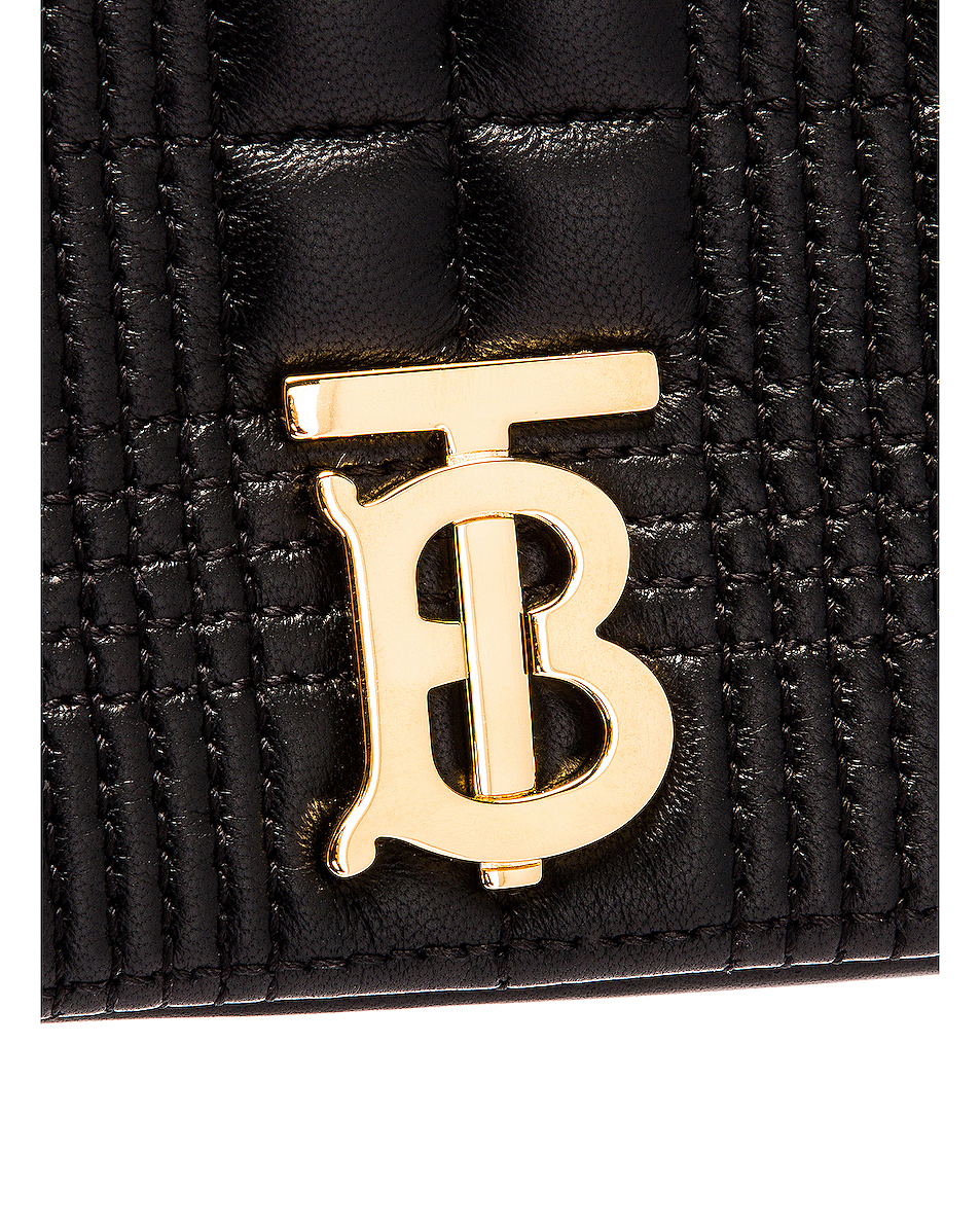 image 8 of burberry monogram lola crossbody bag in black