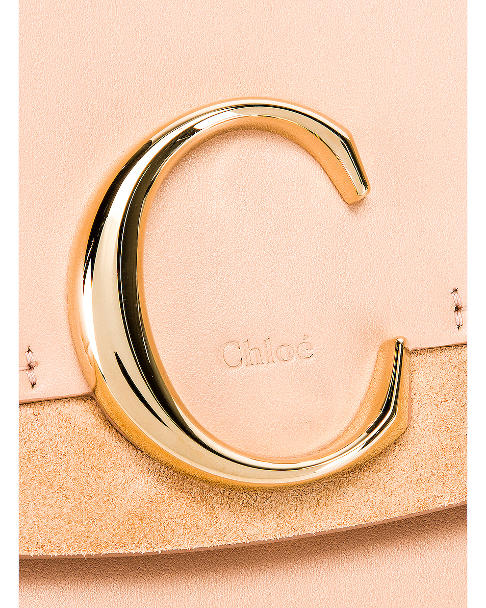 image 8 of chloe small c box bag in delicate pink