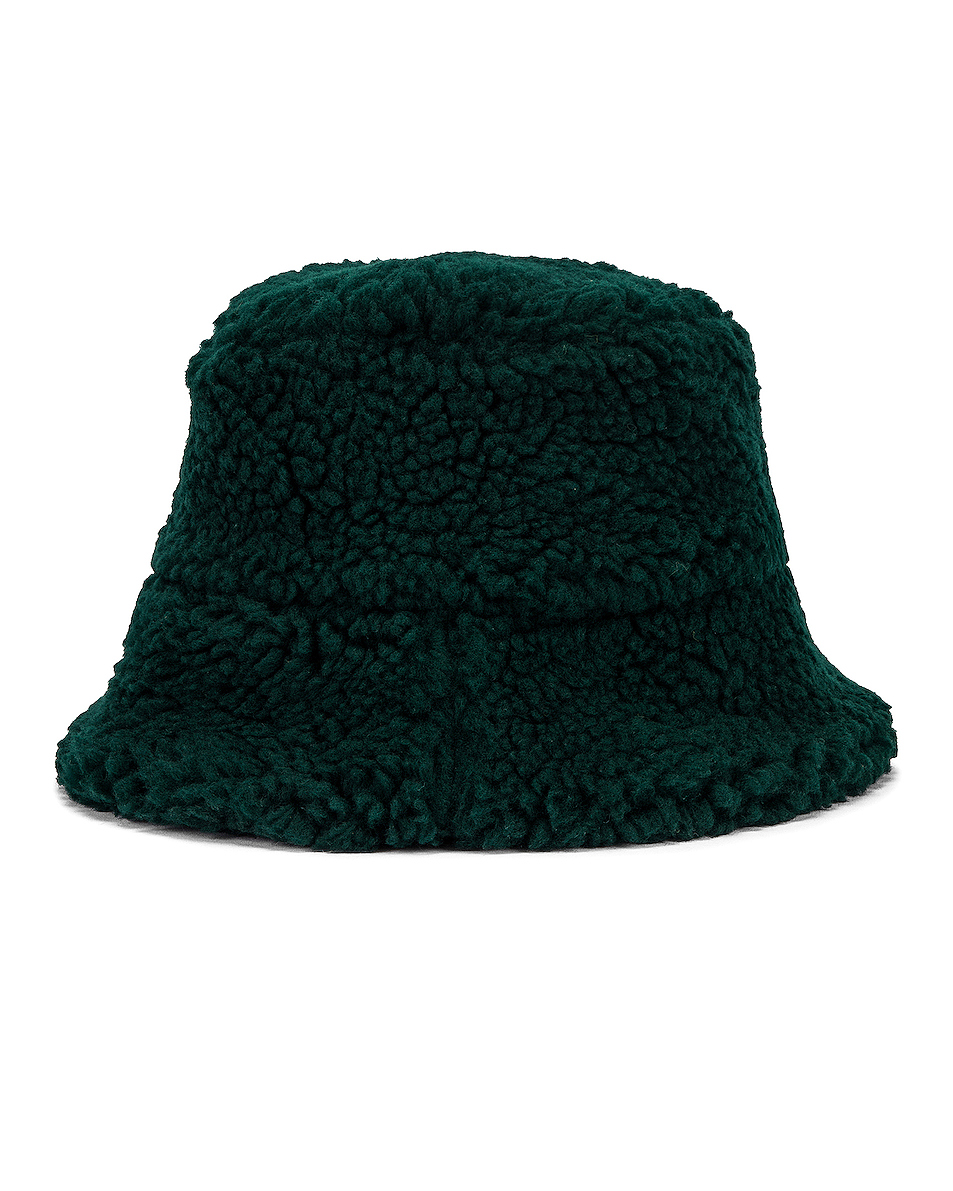 image 2 of clyde sherpa fleece bucket hat in jade
