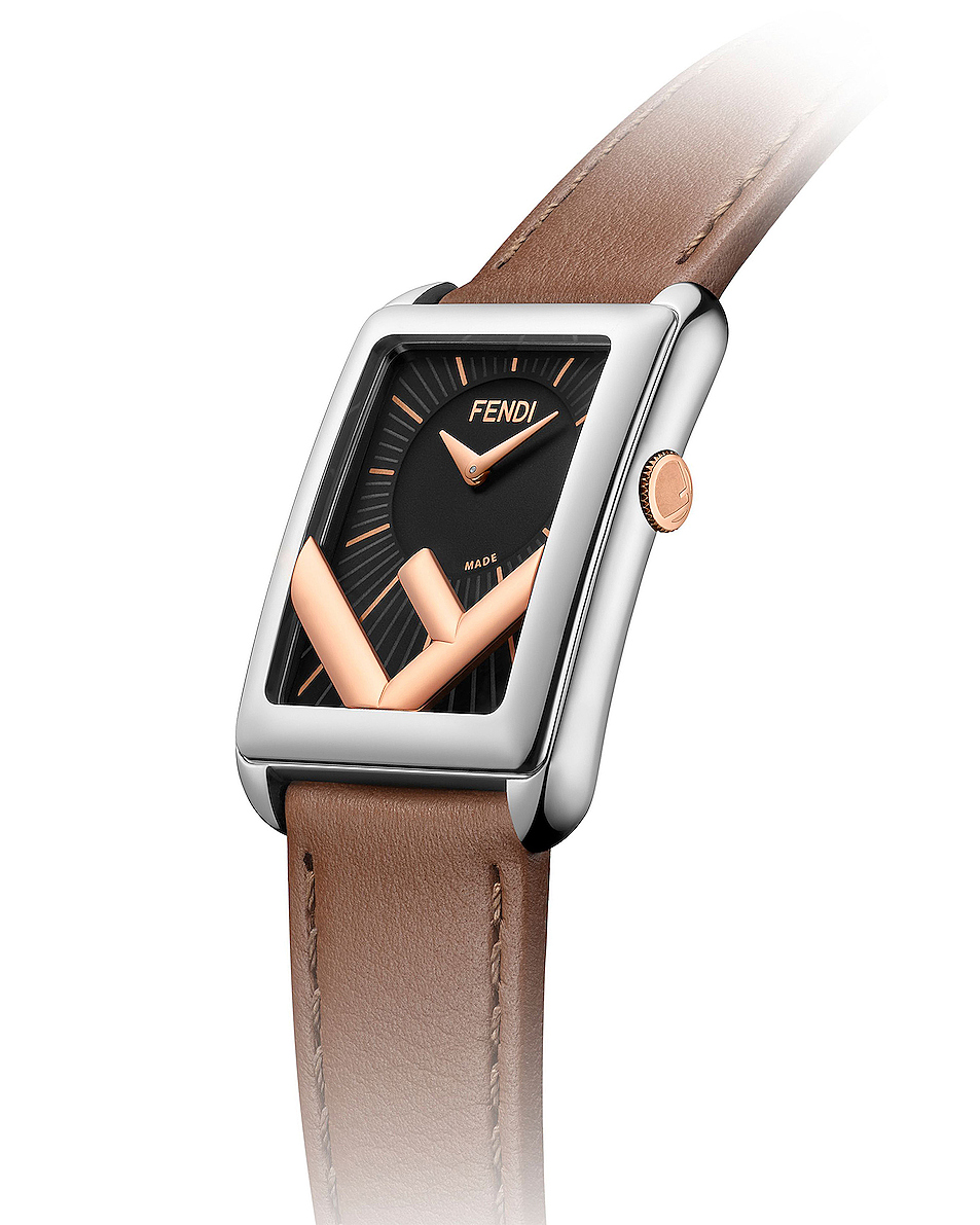 fendi 手表 – stainless steel & brown | fwrd