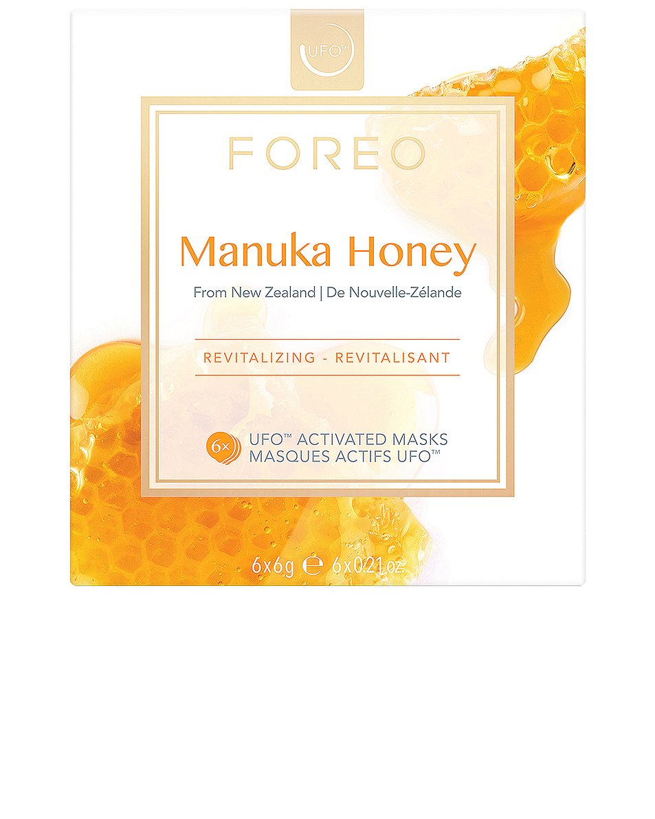 image 1 of foreo ufo mask 6 pack in manuka honey