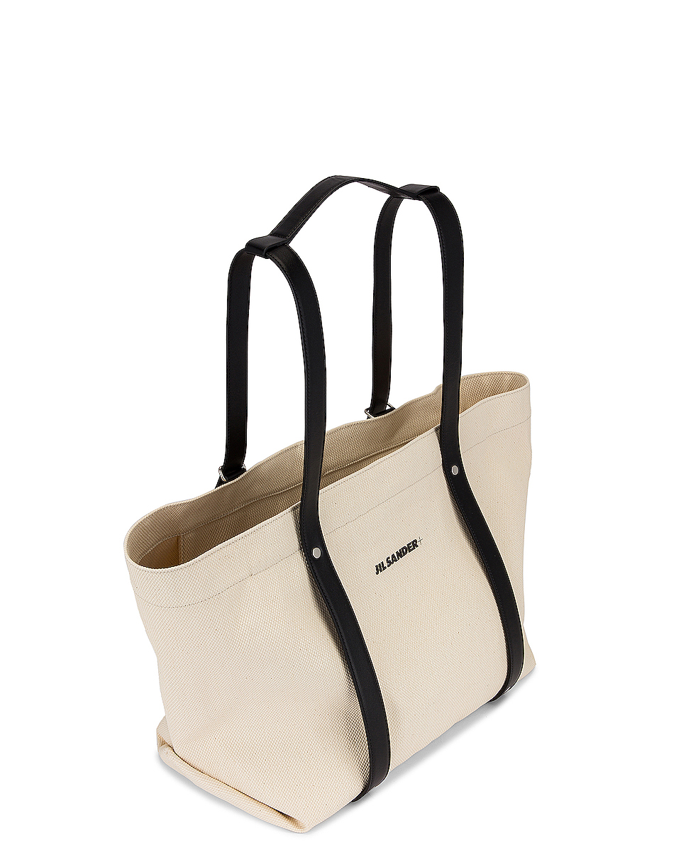 image 5 of jil sander small backpack tote in light beige