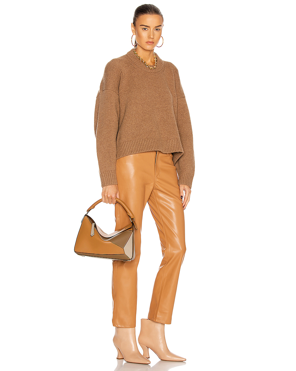 image 2 of loewe puzzle bag in warm desert & mink color