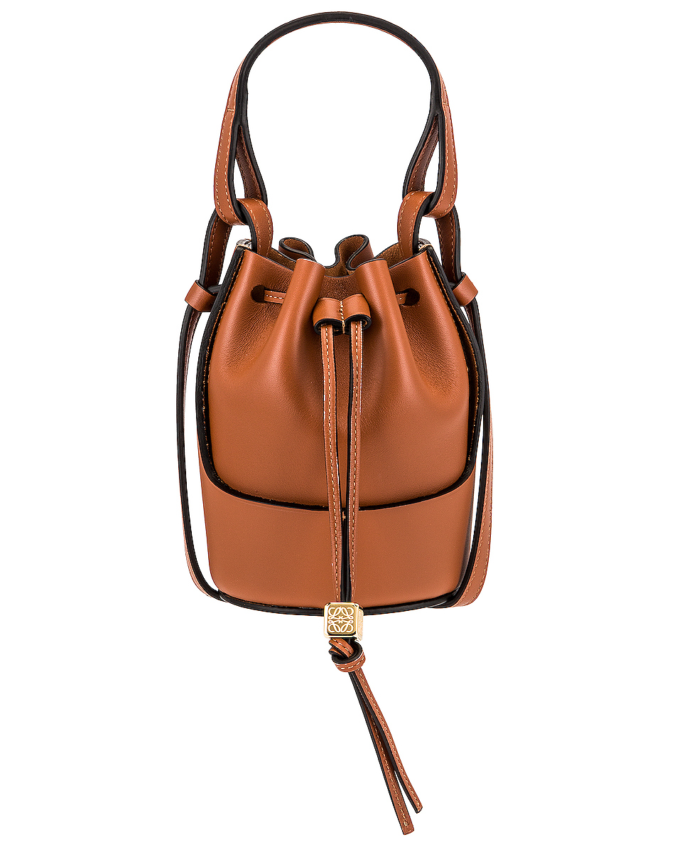 image 1 of loewe paulas ibiza balloon nano bag in tan