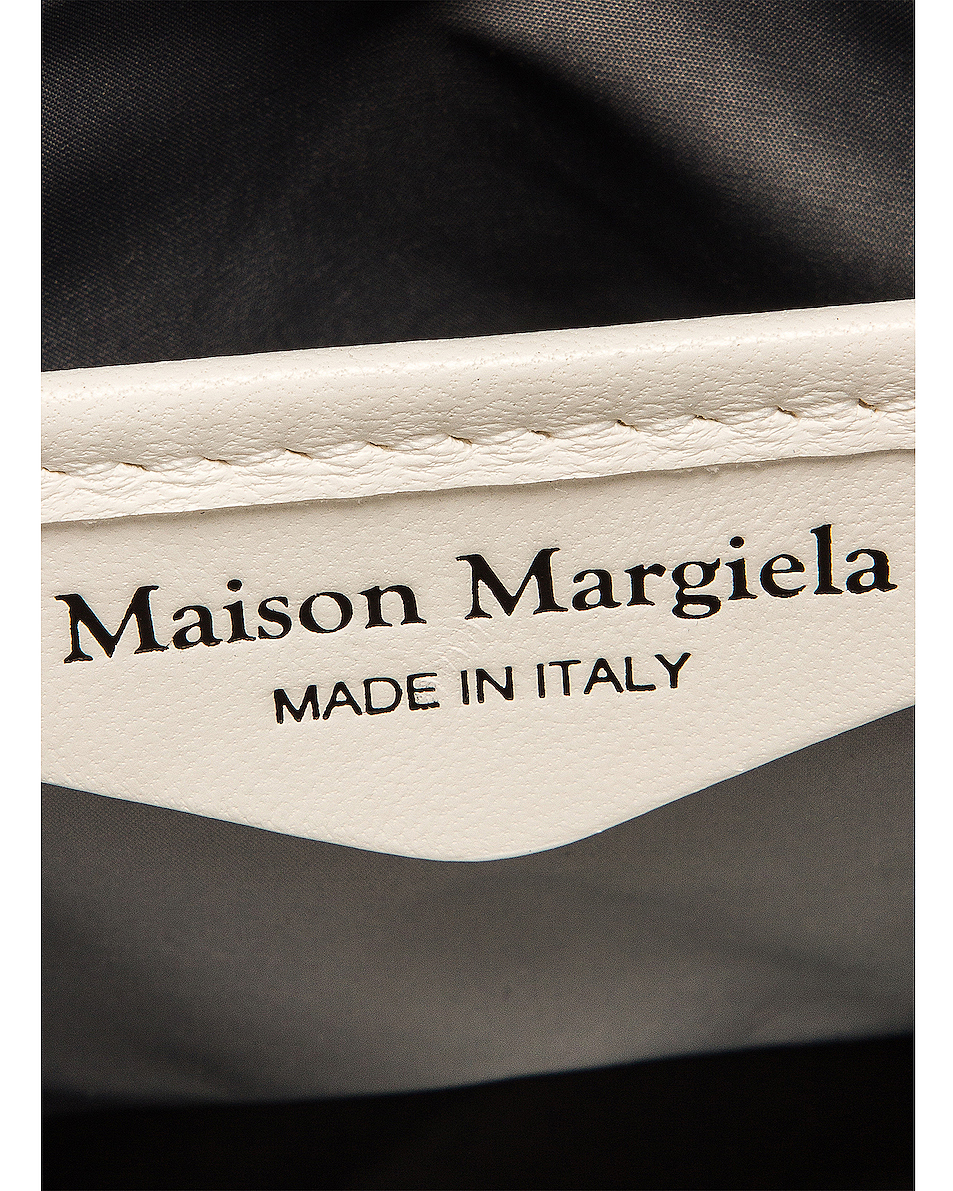 image 7 of maison margiela glam slam bucket bag in white