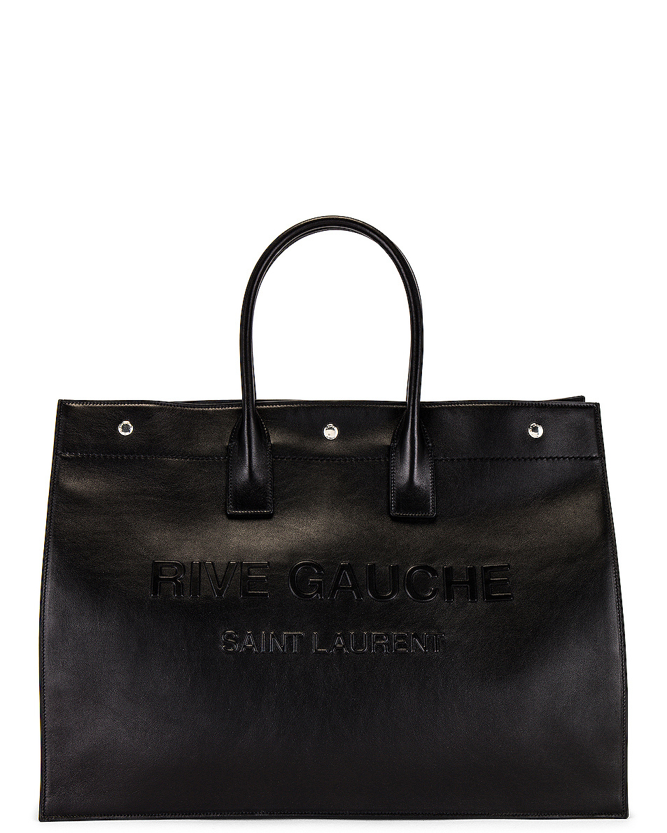 image 1 of saint laurent ysl tote bag in black