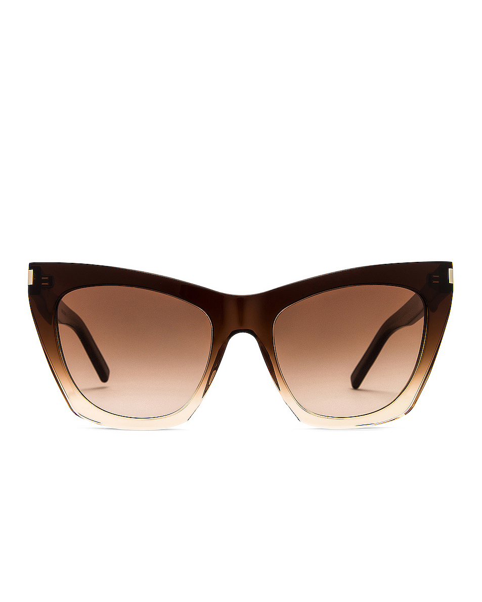image 1 of saint laurent kate sunglasses in shin