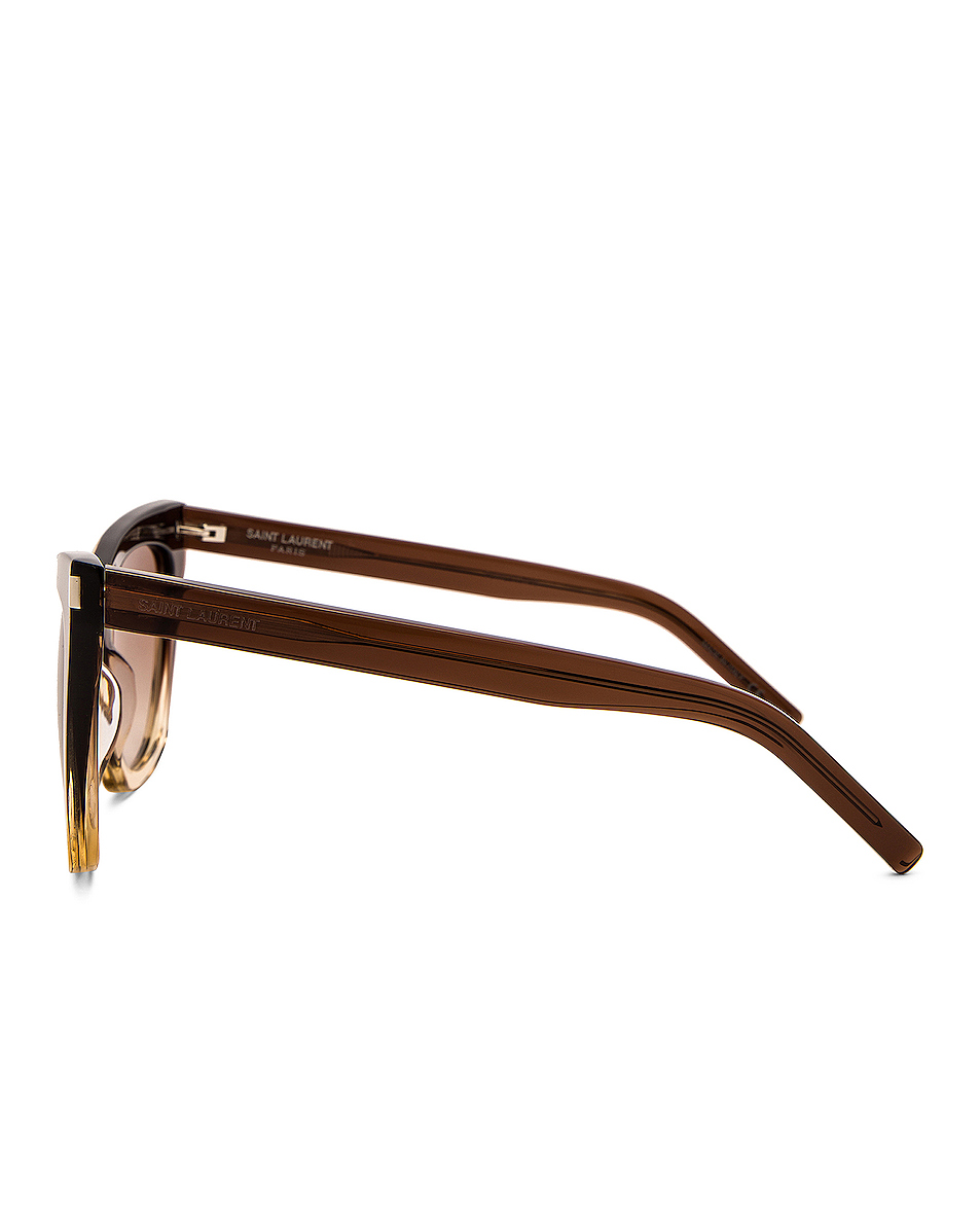 image 3 of saint laurent kate sunglasses in shin