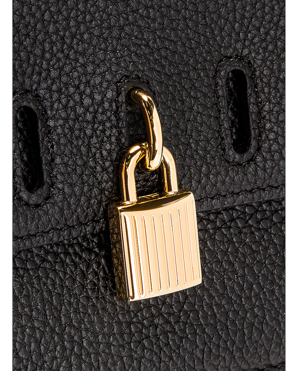 image 8 of tom ford padlock mini bag on chain in black