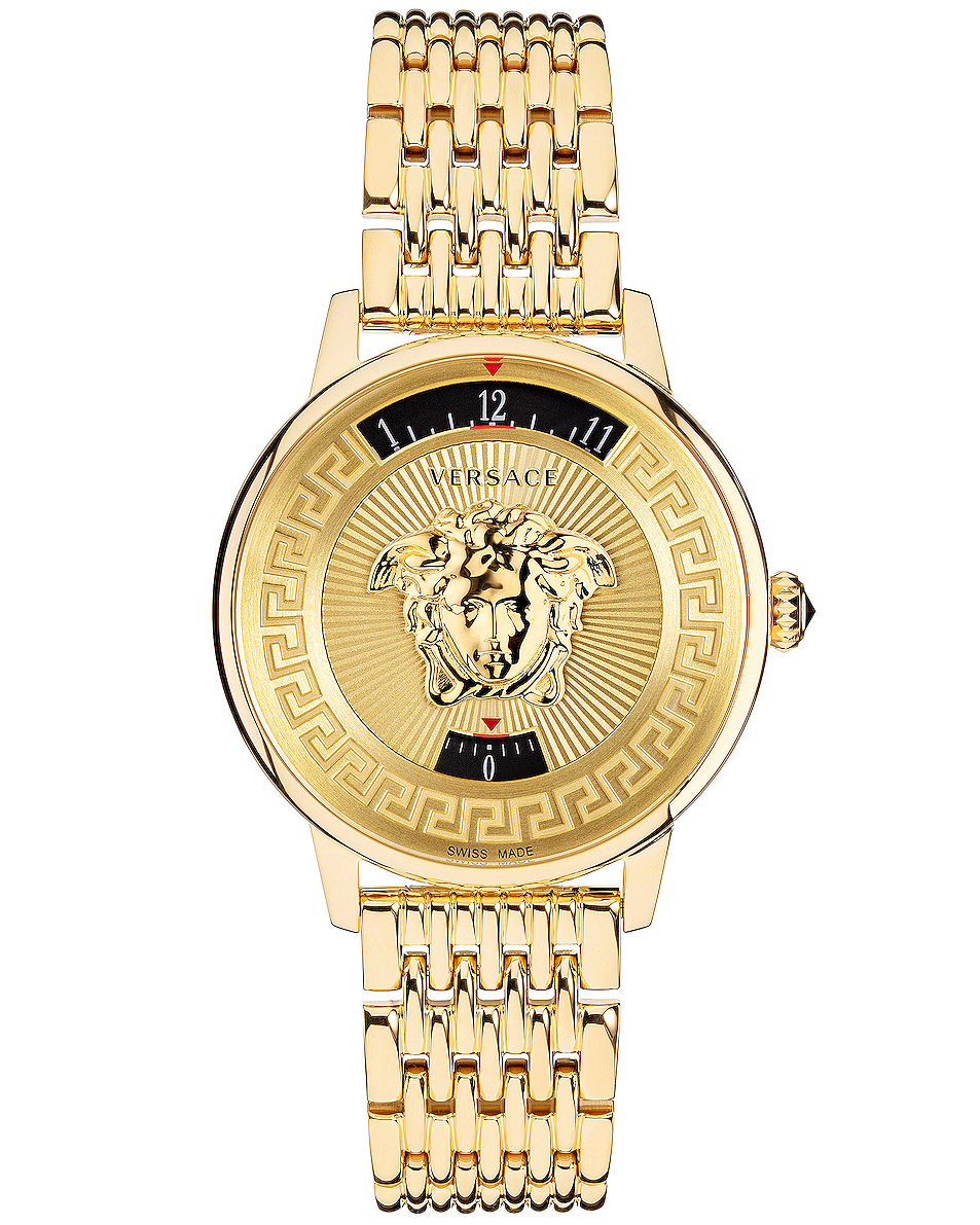 versace 38mm medusa 手表 – yellow gold | fwrd