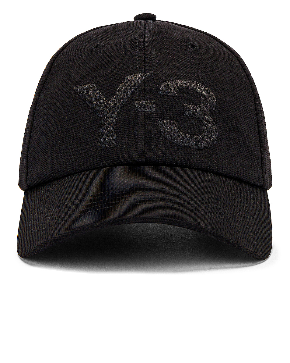 image 1 of y-3 yohji yamamoto logo cap in black