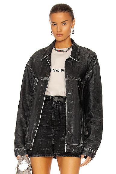 maison margiela 夹克 – blue denim recycled | fwrd