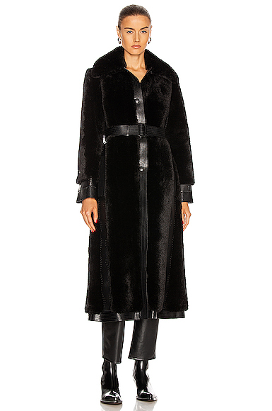 Belen Faux Fur Coat展示图