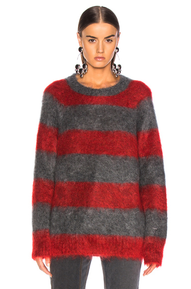 Mohair Stripe Pullover Sweater展示图