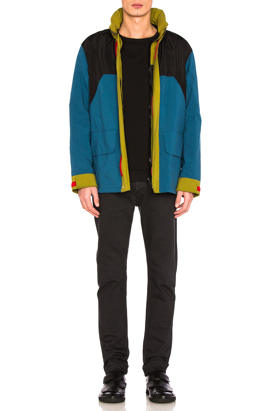 图象7 acne studios mt2002 combo jacket – avocado green, black &
