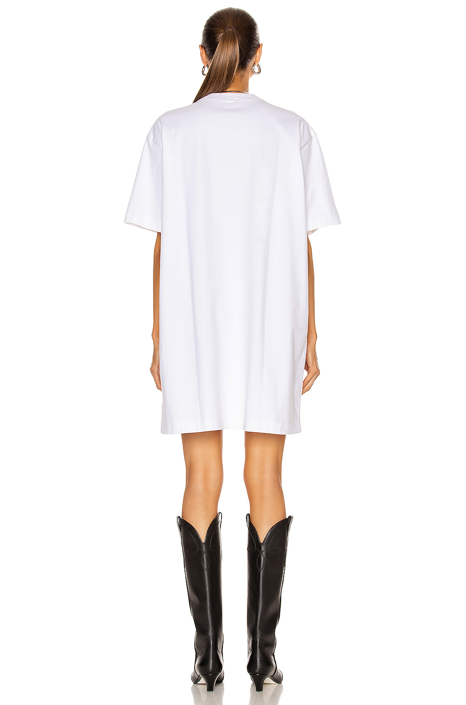 acne studios t恤 – optic white | fwrd