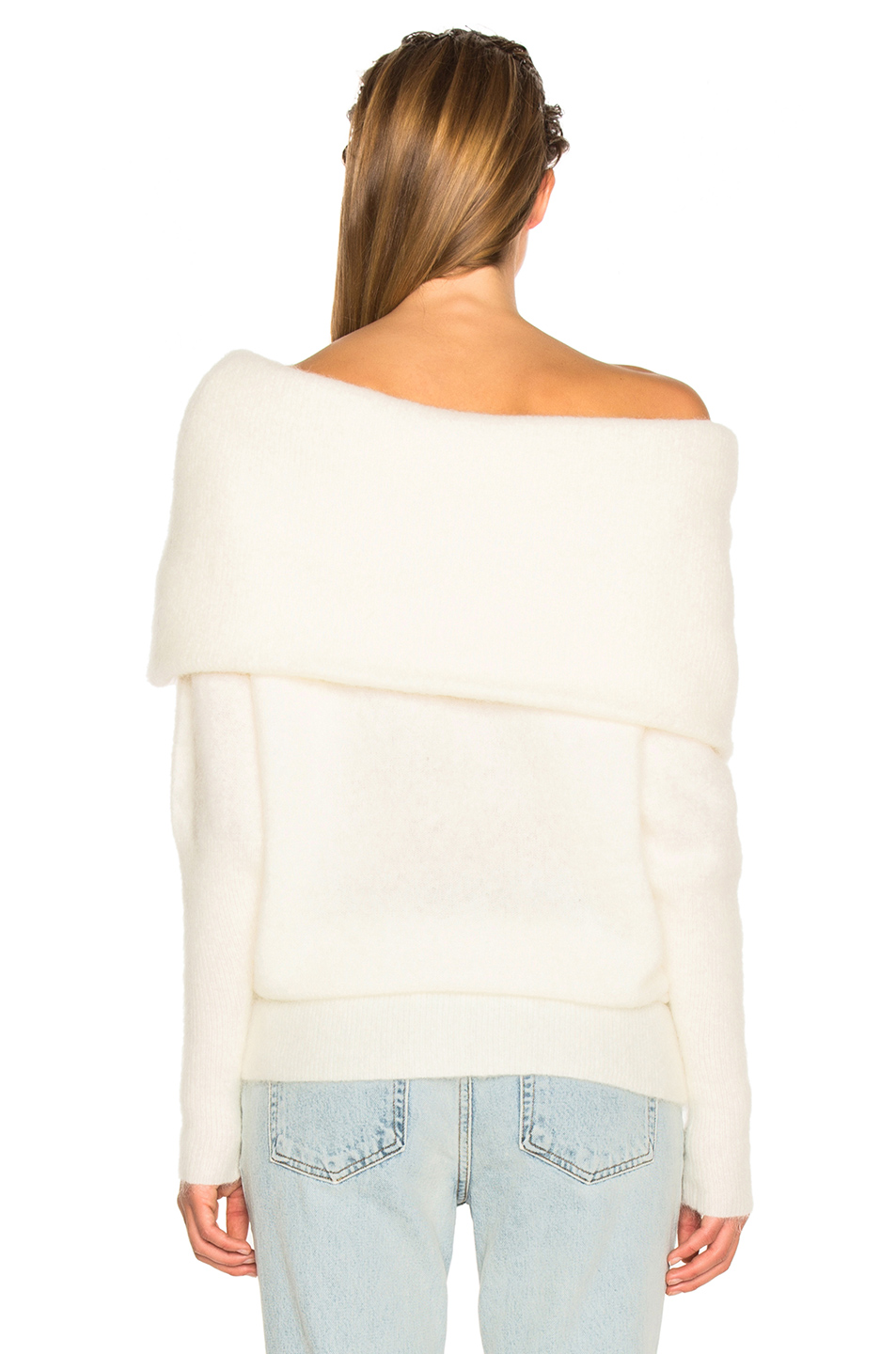 daze 珍珠白毛衣