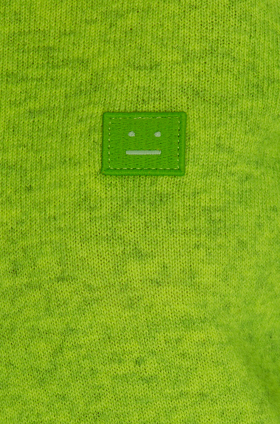 image 5 of acne studios kalon face sweater in neon green