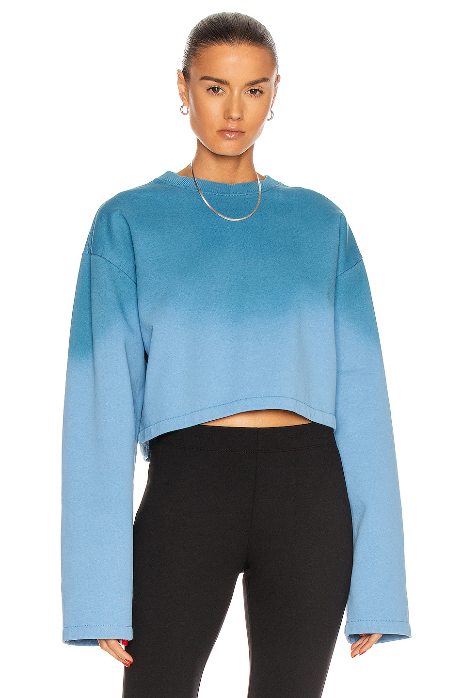 acne studios 毛衣 – aqua blue & dusty blue | fwrd