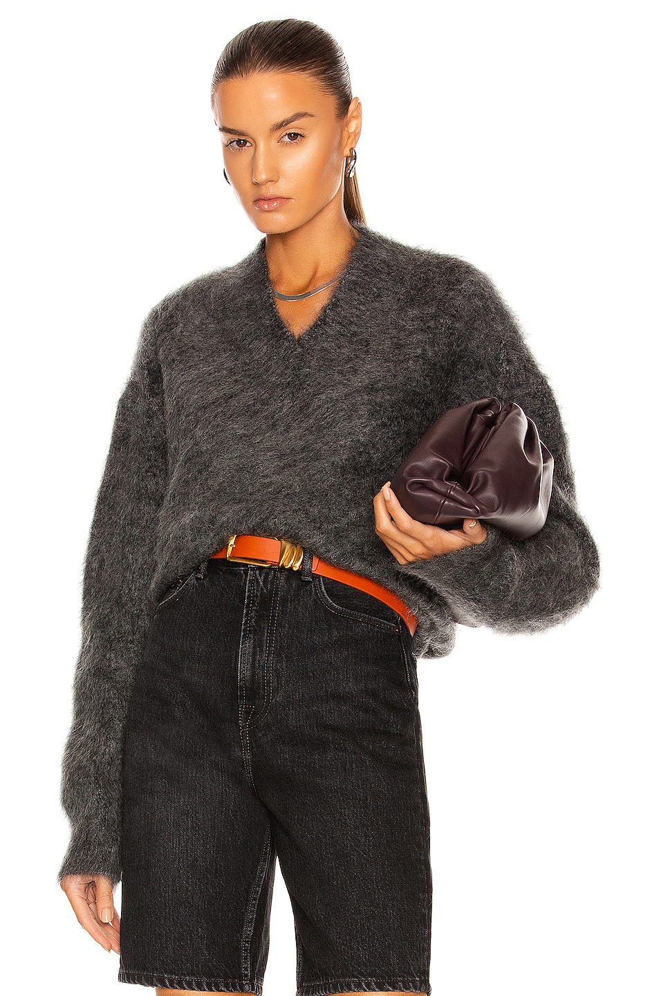 acne studios karwa 毛衣 – dark grey | fwrd