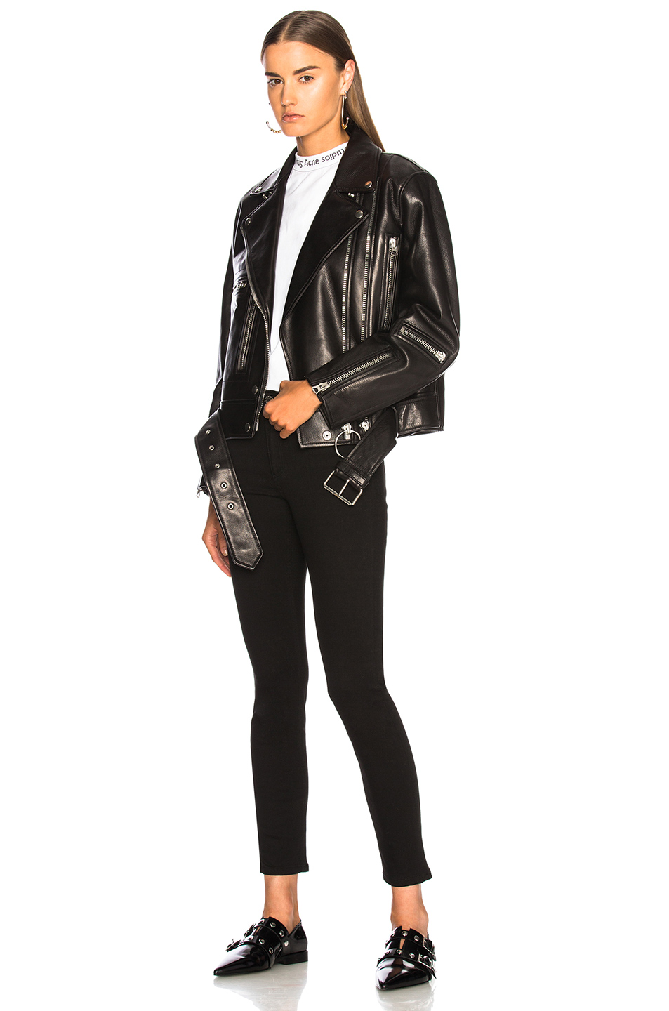 image 5 of acne studios lotta jacket in black