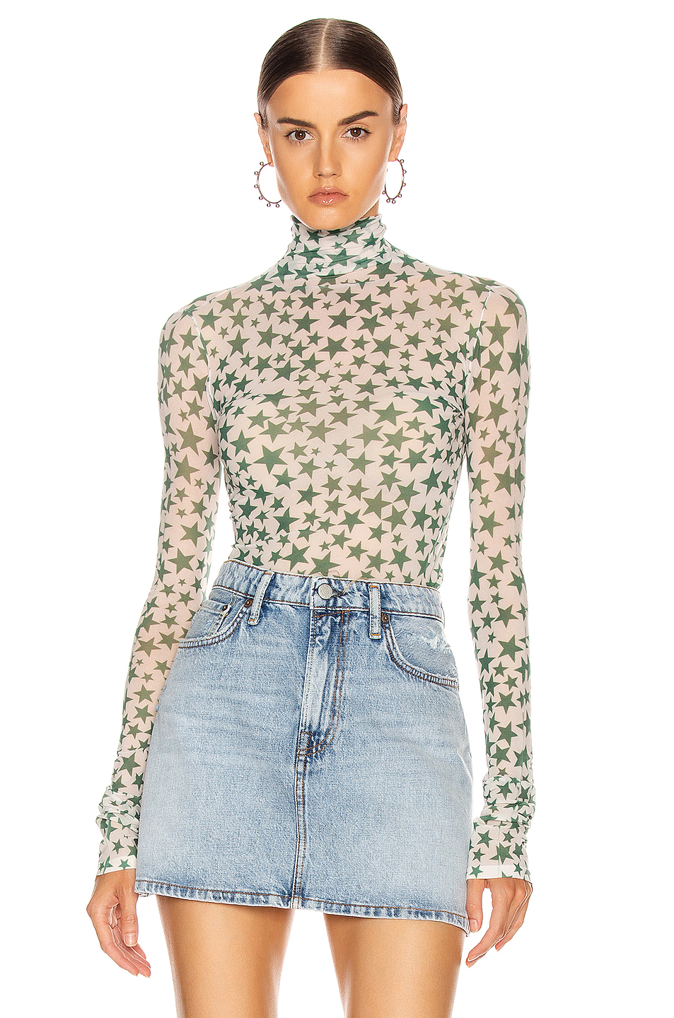 image 1 of acne studios denise t shirt in mineral blue