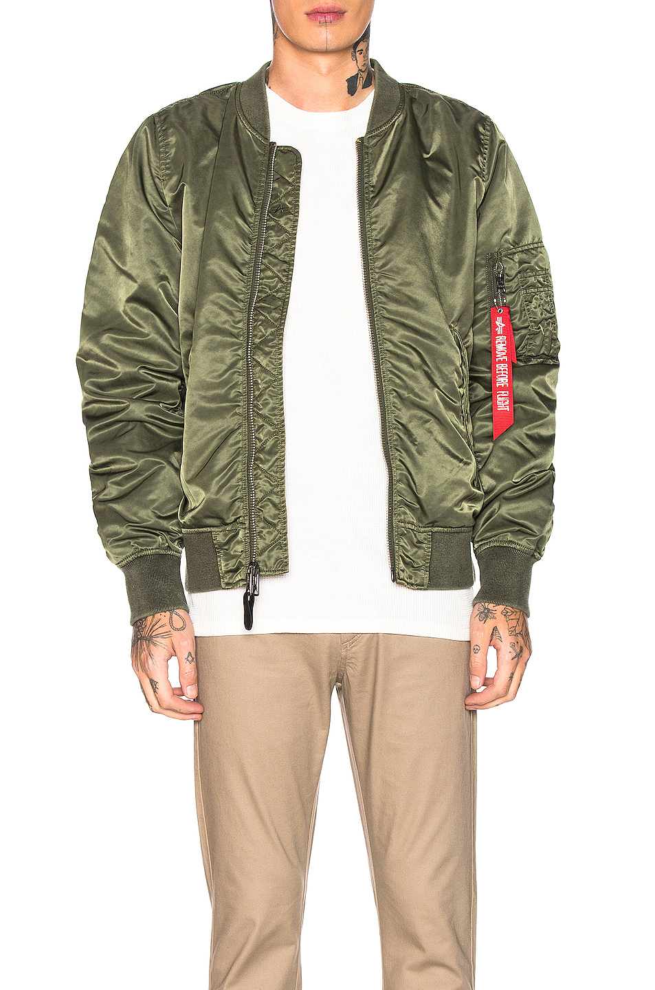 image 1 of alpha industries l-2b blood chit battlewash jacket in