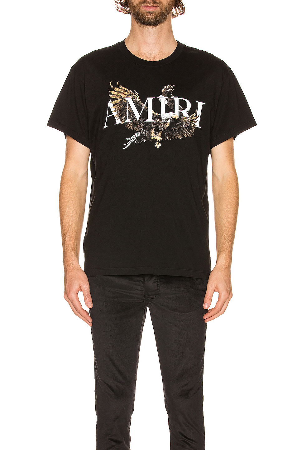 image 3 of amiri eagle tee in black
