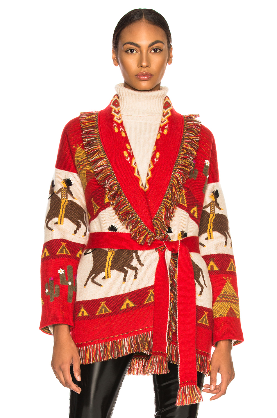 tepee oversized jacquard cardigan 大款提花开襟衫