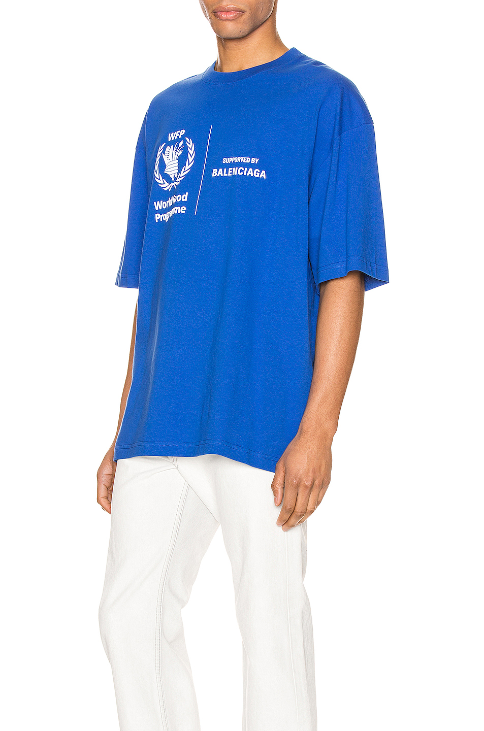balenciaga medium tee – 蓝色 | fwrd