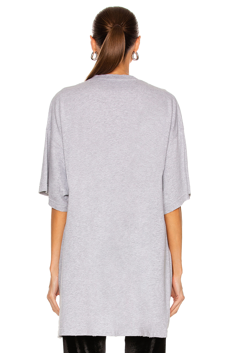 image 3 of balenciaga rupaul oversized t-shirt in heather grey &