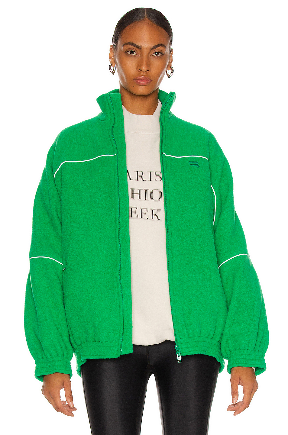 image 1 of balenciaga tracksuit jacket in green