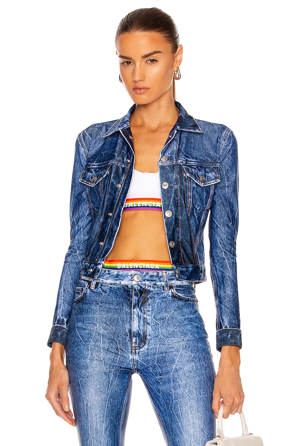 balenciaga trompe loeil 上装 – authentic dark blue | fwrd