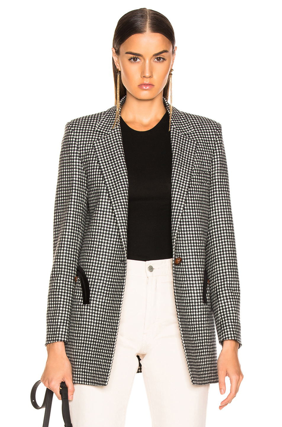 image 1 of blaze milano fair and square timeless blazer in black