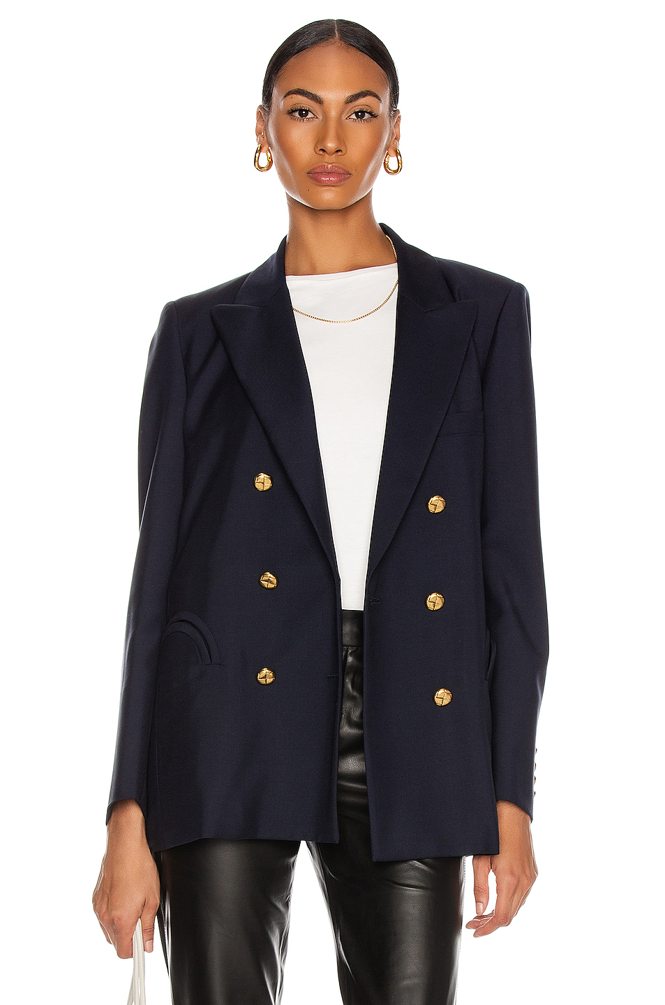 image 1 of blaze milano first class navy everynight blazer in