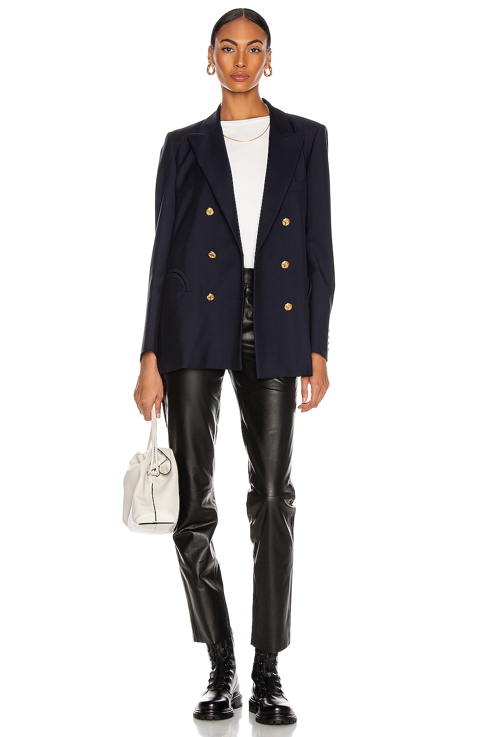 image 5 of blaze milano first class navy everynight blazer in