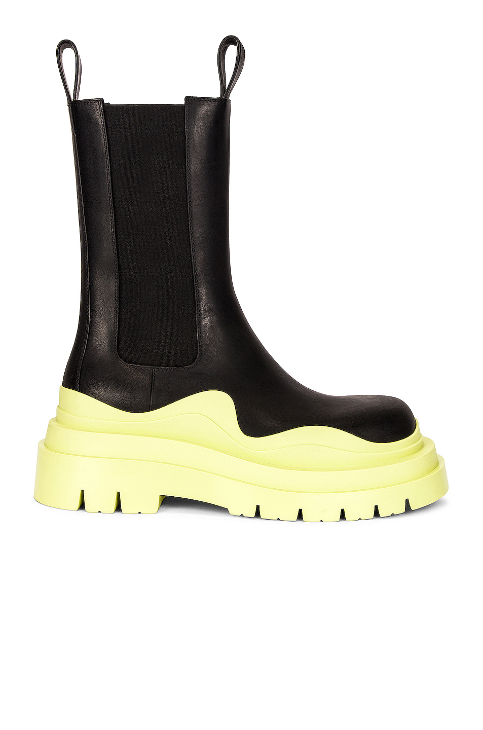 bottega veneta tire 靴子 – black & seagrass & transparent