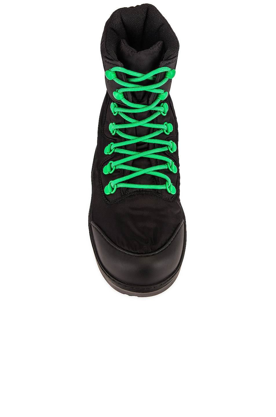 image 4 of bottega veneta puddle bomber boots in black & grass