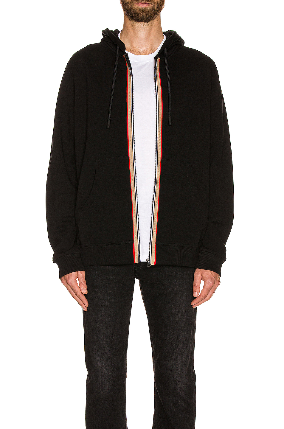 burberry lexington 连帽衫 – 黑色 | fwrd