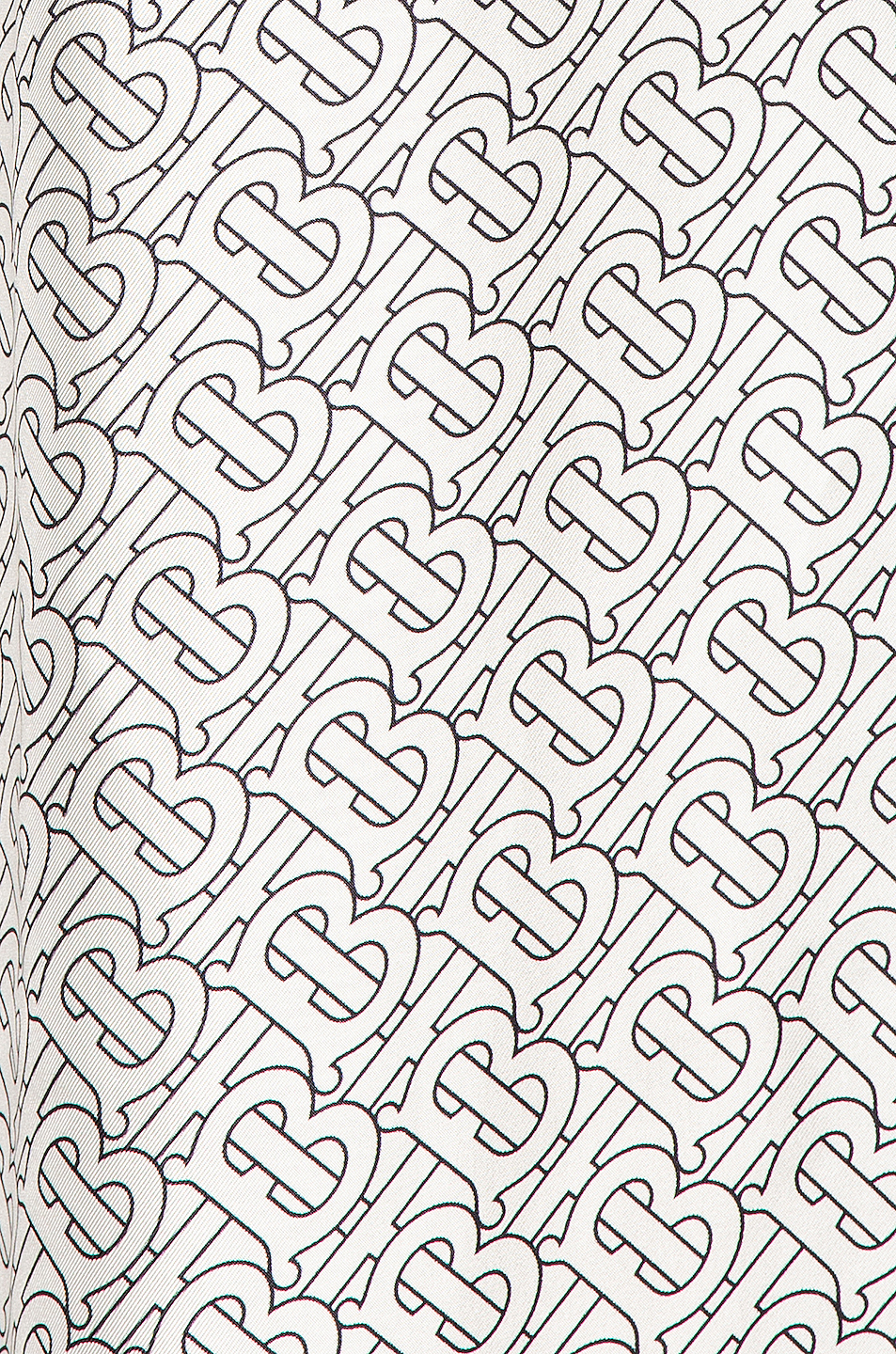 image 5 of burberry monogram pajama pant in black & white