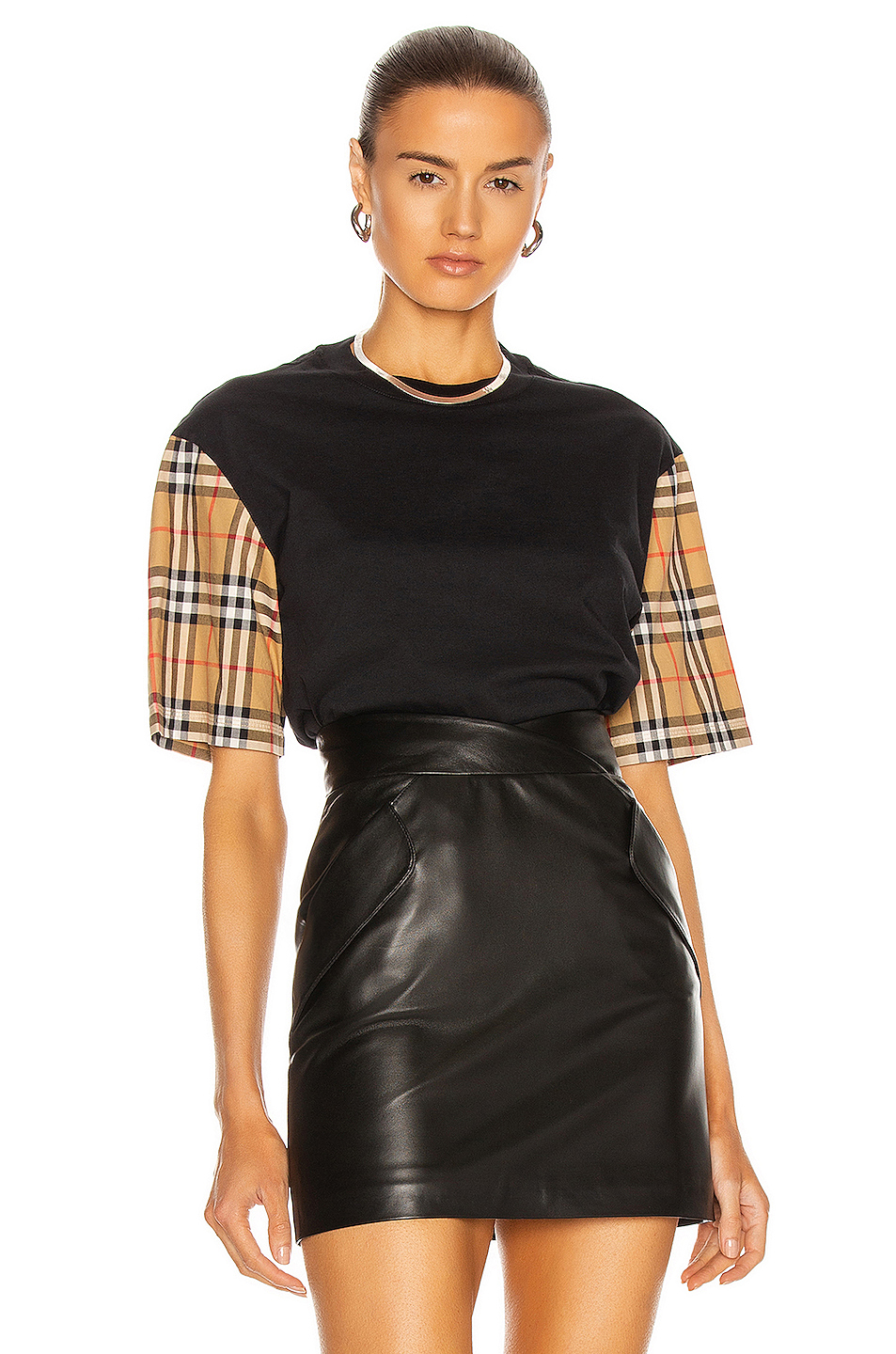 burberry serra t恤 – 黑色 | fwrd