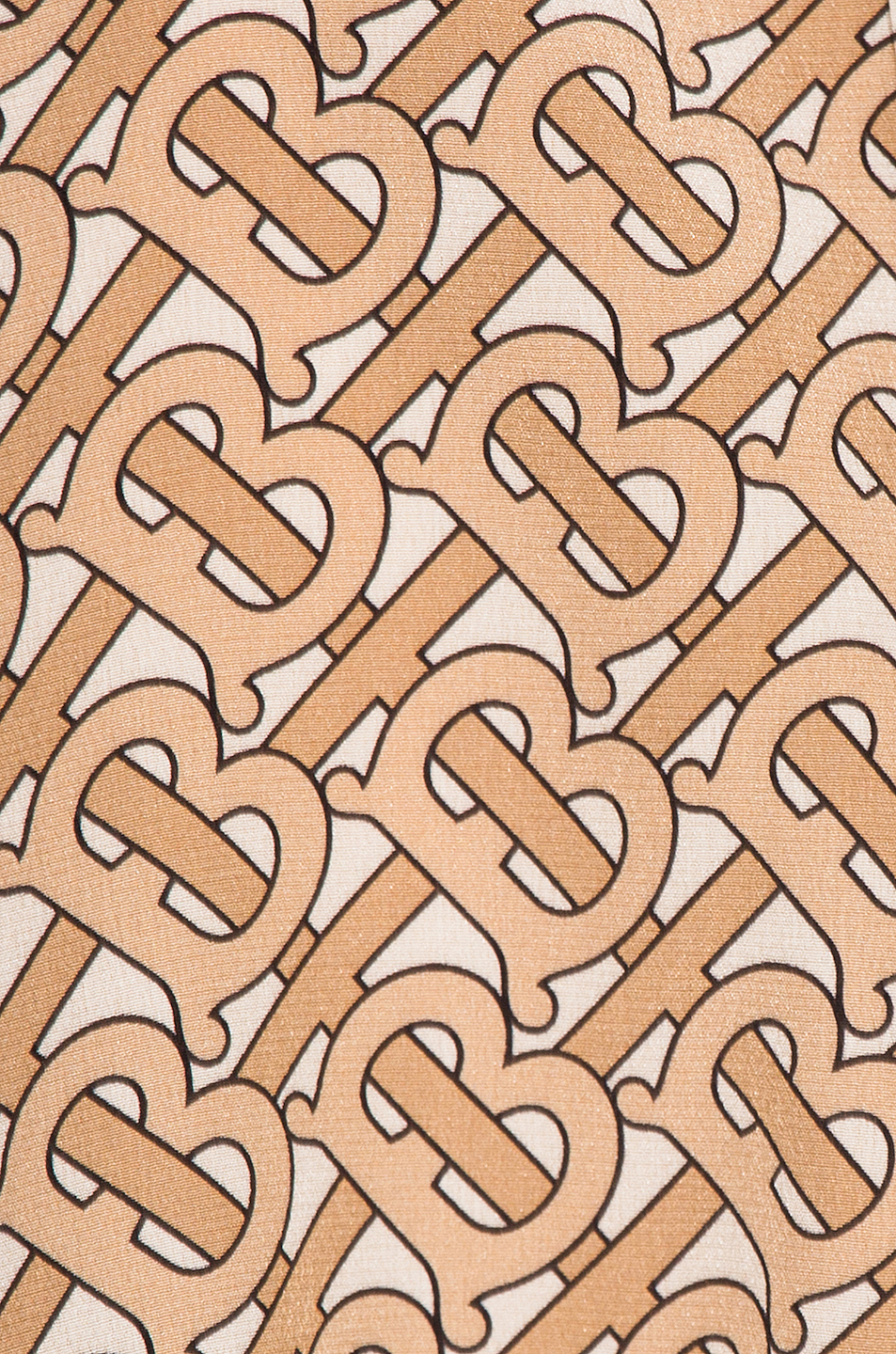 image 6 of burberry monogram contrast top in light camel