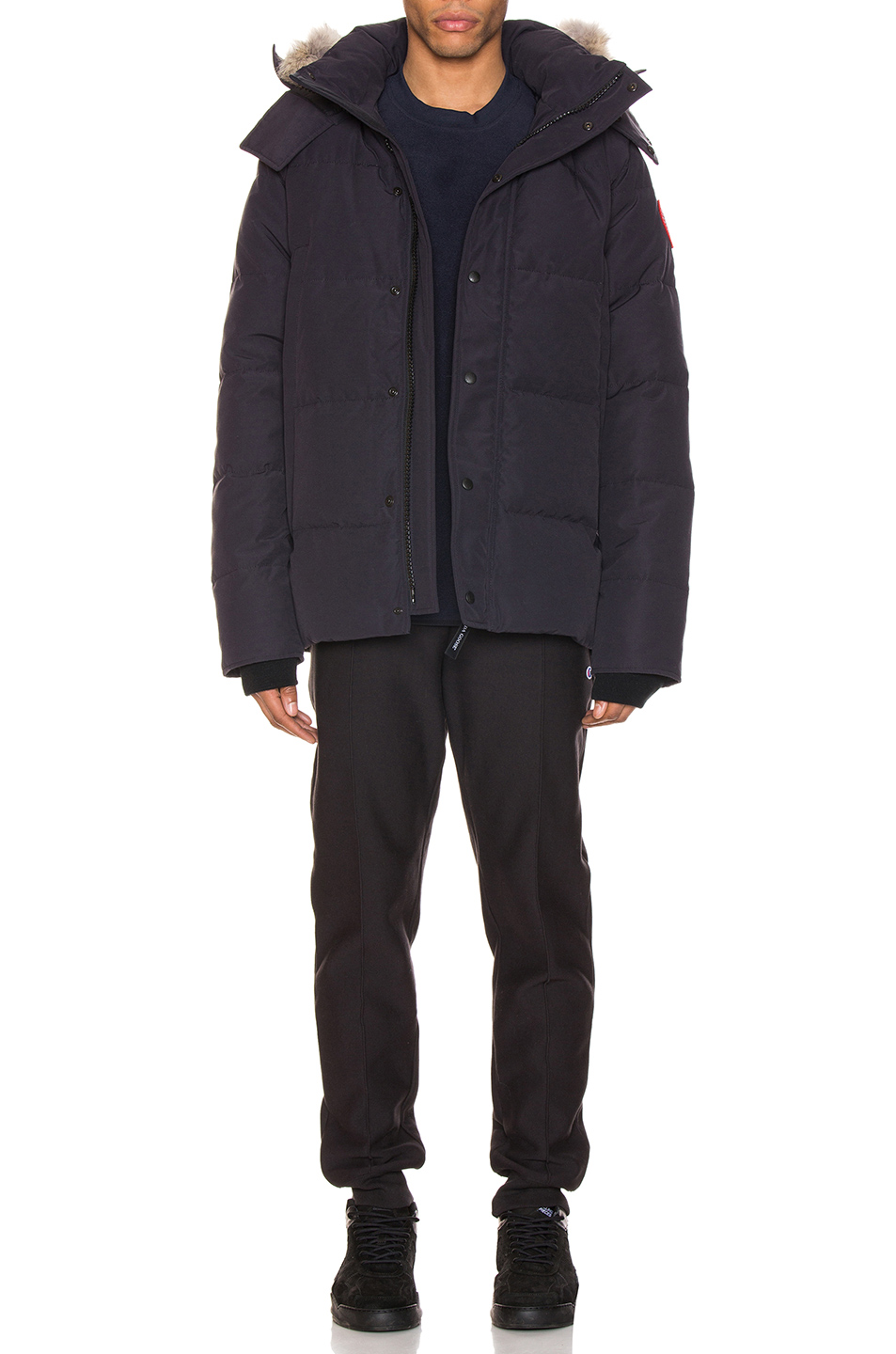 image 6 of canada goose wyndham parka in navy