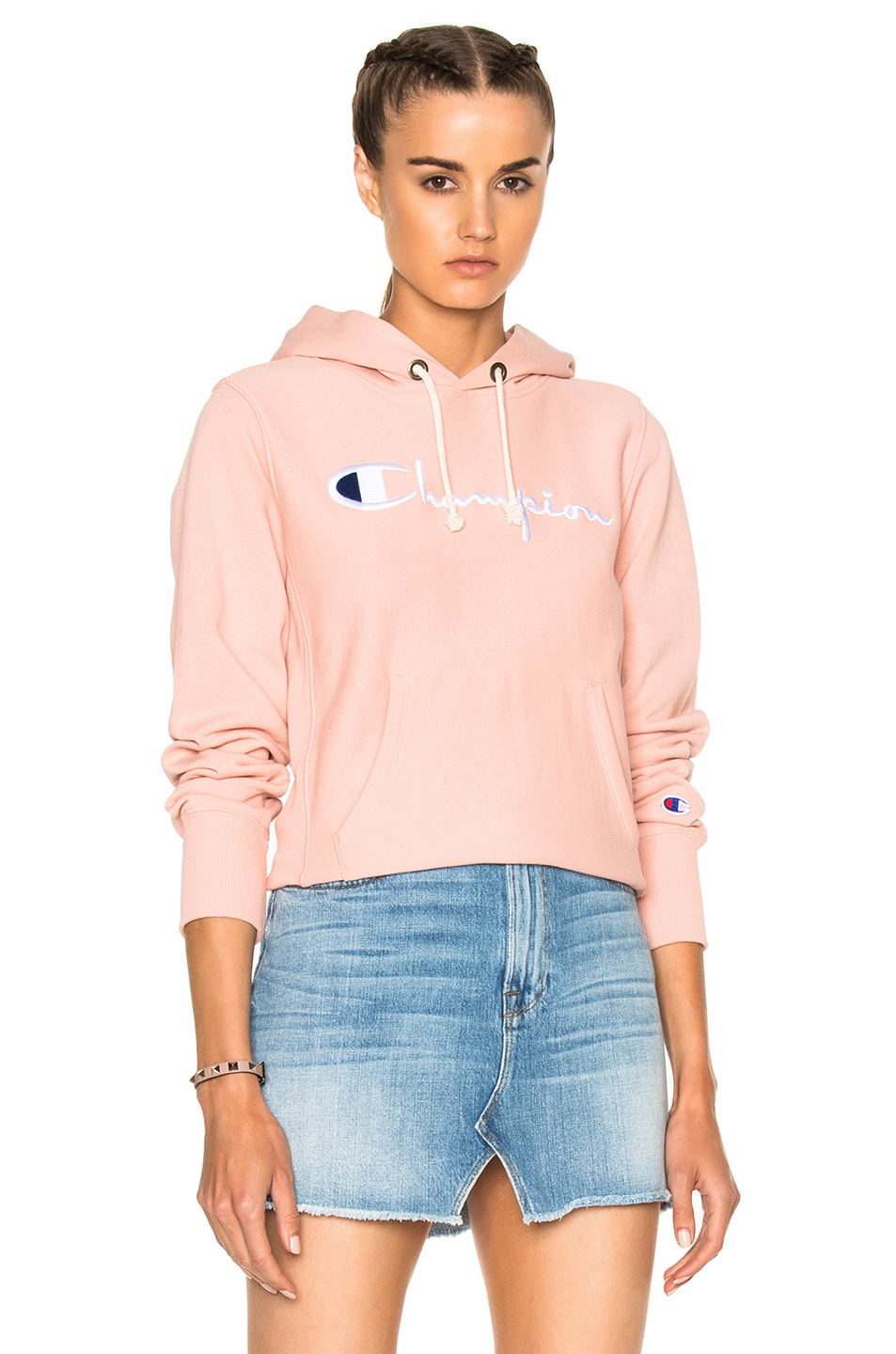 image 1 of champion classic hoodie in pink